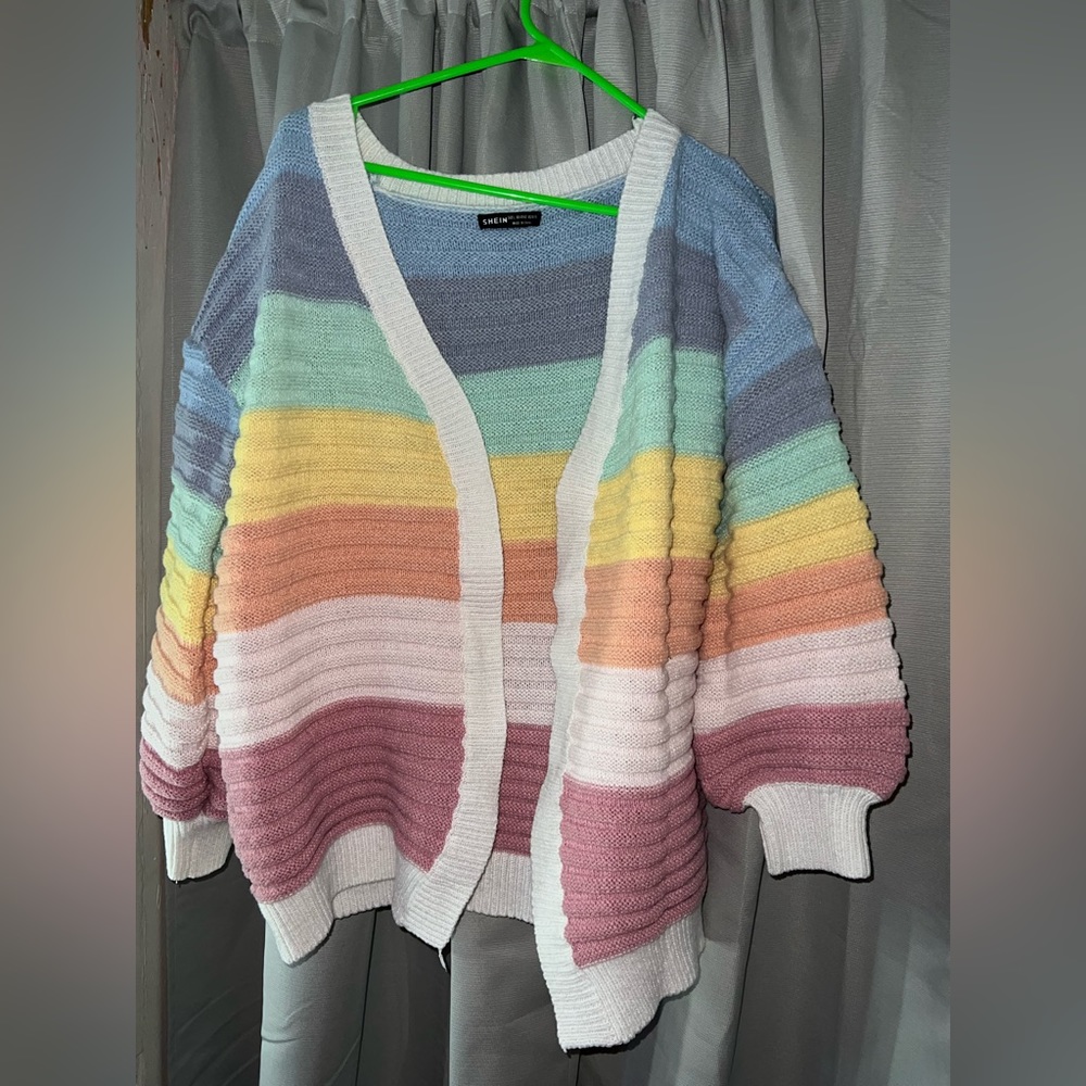 SHEIN Rainbow Sweater